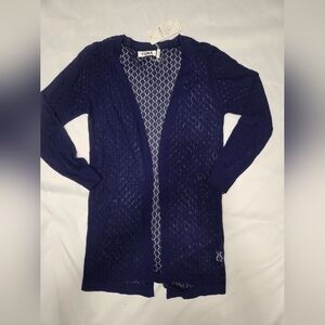 Women's Navy Sweater Cardigan